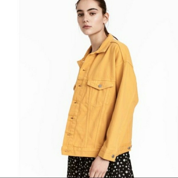 mustard yellow denim jacket